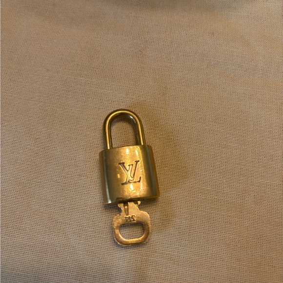 Louis Vuitton Accessories - Louis Vuitton Gold-tone Padlock with Key